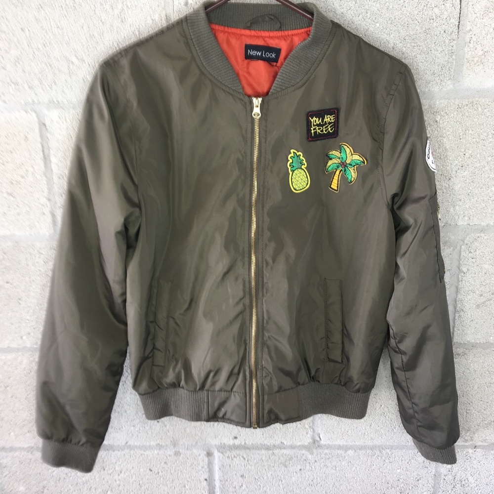 NWOT! New Look Army Green Bomber Jacket